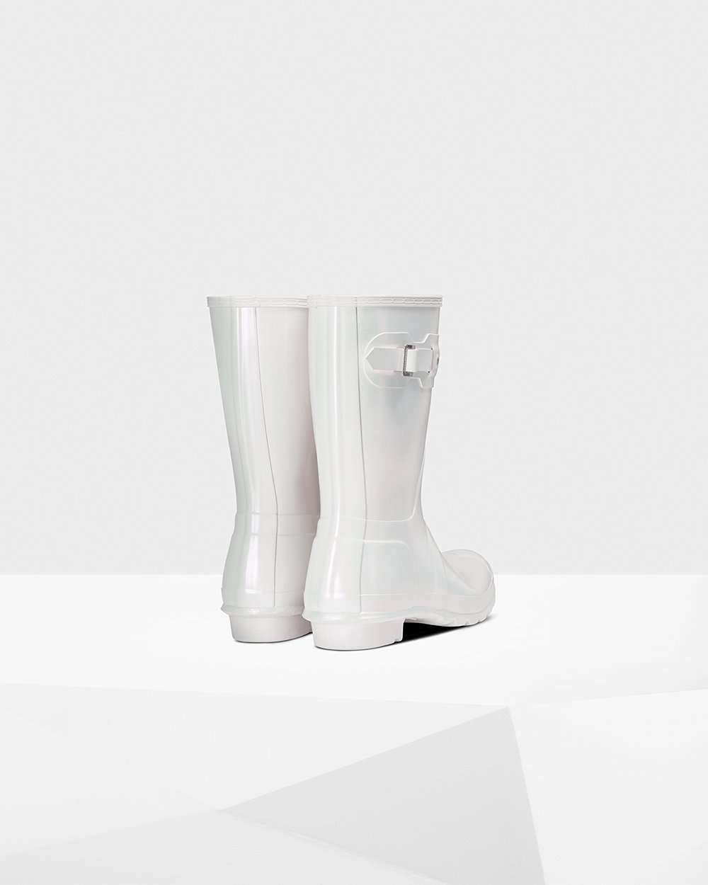 Hunter Mujer Original Nebula - Botas de Lluvia Plateadas - 608-NCSDRQ